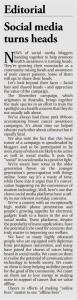 Newspaper Clipping - Brunei Times - November 1st